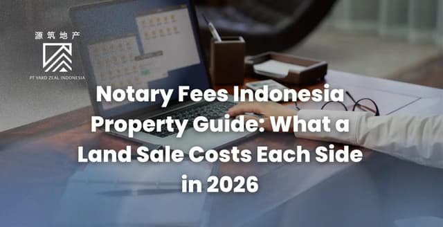 Notary Fees Indonesia Property Guide: What a Land Sale Costs Each Side in 2026